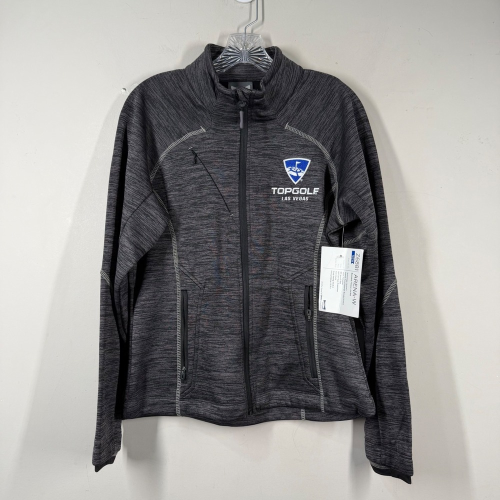 Zorrel Arena-W Bonded Fleece Jacket Grey Topgolf Las Vegas Z6881 Womens Medium